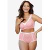 Plus Size Full Coverage Microfiber Panty 3-Pack(Floral Gingham Pack)