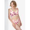 Women’s Plus Size Full-Coverage Smooth No-Wire Bra(Oatmeal Watercolor Floral)
