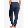 ellos Plus Size Cotton Spandex Jogger Pull On Pants(Black)