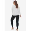 ellos Plus Size Cotton Spandex Jogger Pull On Pants(Black)