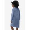 ellos Plus Size Hooded Velour Lounge Dress