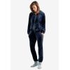 ellos Plus Size Stretch Velour Jogger Pull-On Pants(Black)