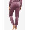 ellos Plus Size Stretch Velour Jogger Pull-On Pants(Pale Indigo)
