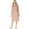 Comfort Choice Plus Size Lace-Trim Slip(Nude)