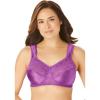 Comfort Choice Women’s Plus Size Easy Enhancer Wireless Bra(Fresh Berry)
