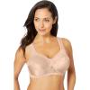 Comfort Choice Women’s Plus Size Easy Enhancer Wireless Bra(Nude)