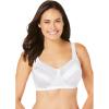 Comfort Choice Women’s Plus Size Exclusive Patented Side Wire Bra(White)