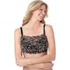 Comfort Choice Women’s Plus Size Lace Wireless Cami Bra(Nude)