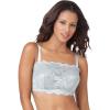 Comfort Choice Women’s Plus Size Lace Wireless Cami Bra(Pearl Grey)