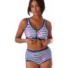 Evening Blue Floral Stripe