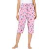 Dreams Women’s Plus Size Sleep Pants(Pink Cherry)
