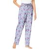 French Blue Floral Stripe