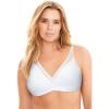 Women’s Plus Size Simply Cool Wireless Bra(White)
