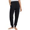 ellos Plus Size Cotton Spandex Jogger Pull On Pants(Black)
