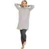 ellos Plus Size Cotton Spandex Pull On Sleep Legging(Heather Charcoal Star)
