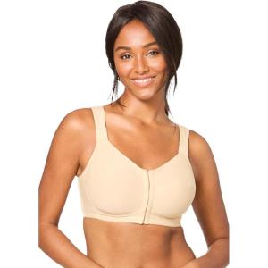 Comfort Choice Women’s Plus Size Stay-Cool Wireless Posture Bra(Nude)