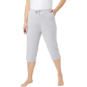 Dreams Women’s Plus Size Sleep Pants(Heather Grey)