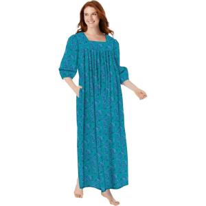 Only Necessities Plus Size Print Lounger(Waterfall Paisley)