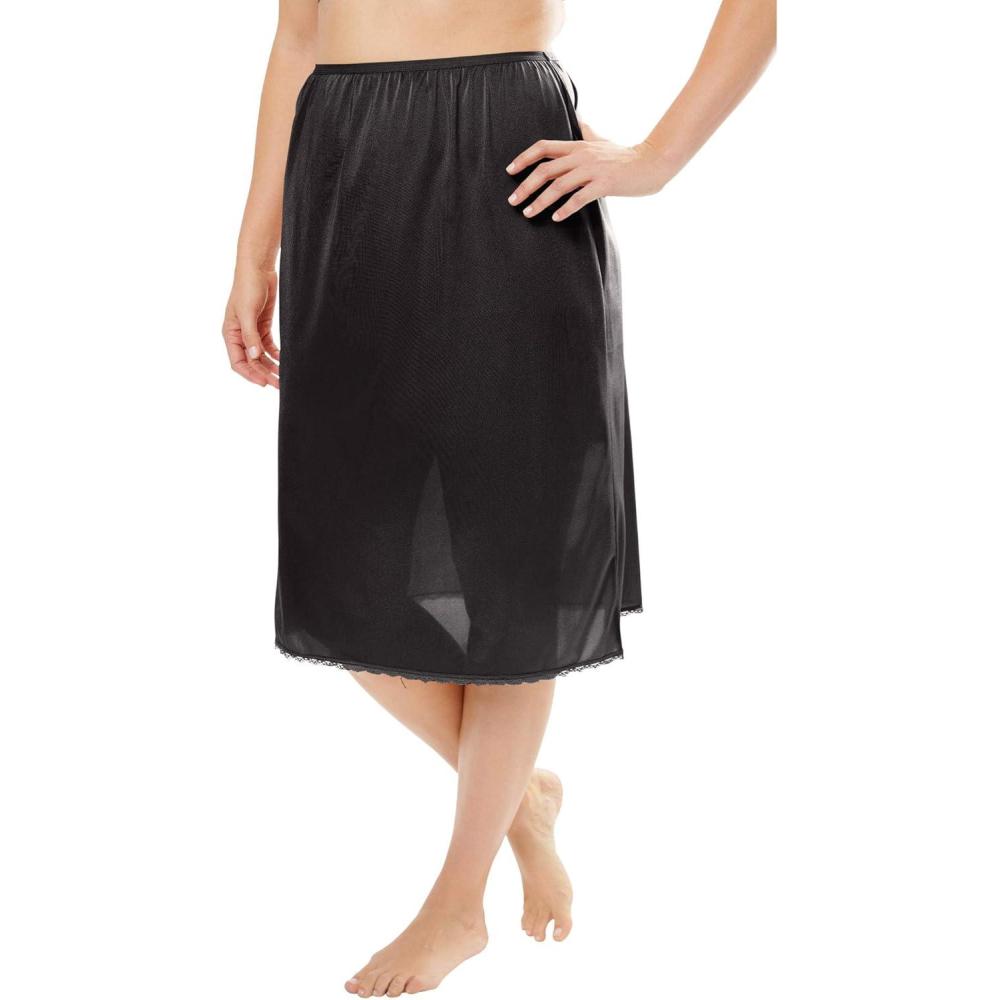 image:imageComfort Choice Plus Size Half Slip 25 2PackBlack
