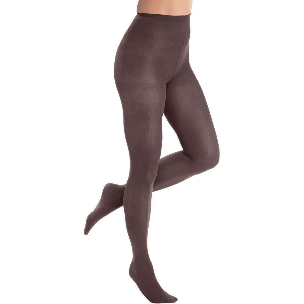 image:imageComfort Choice Womens Plus Size 2Pack Opaque TightsDark Coffee