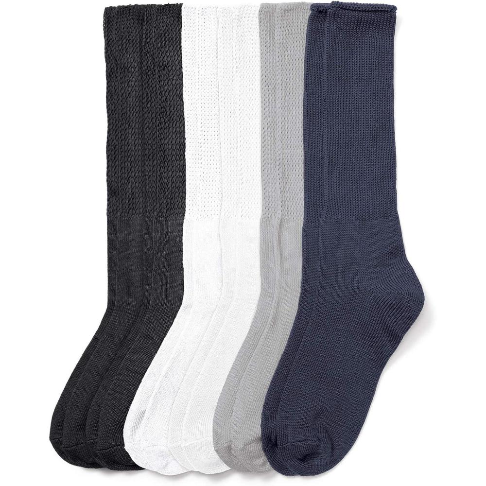 image:imageComfort Choice Womens Plus Size 6Pack Rib Knit SocksBasic Pack