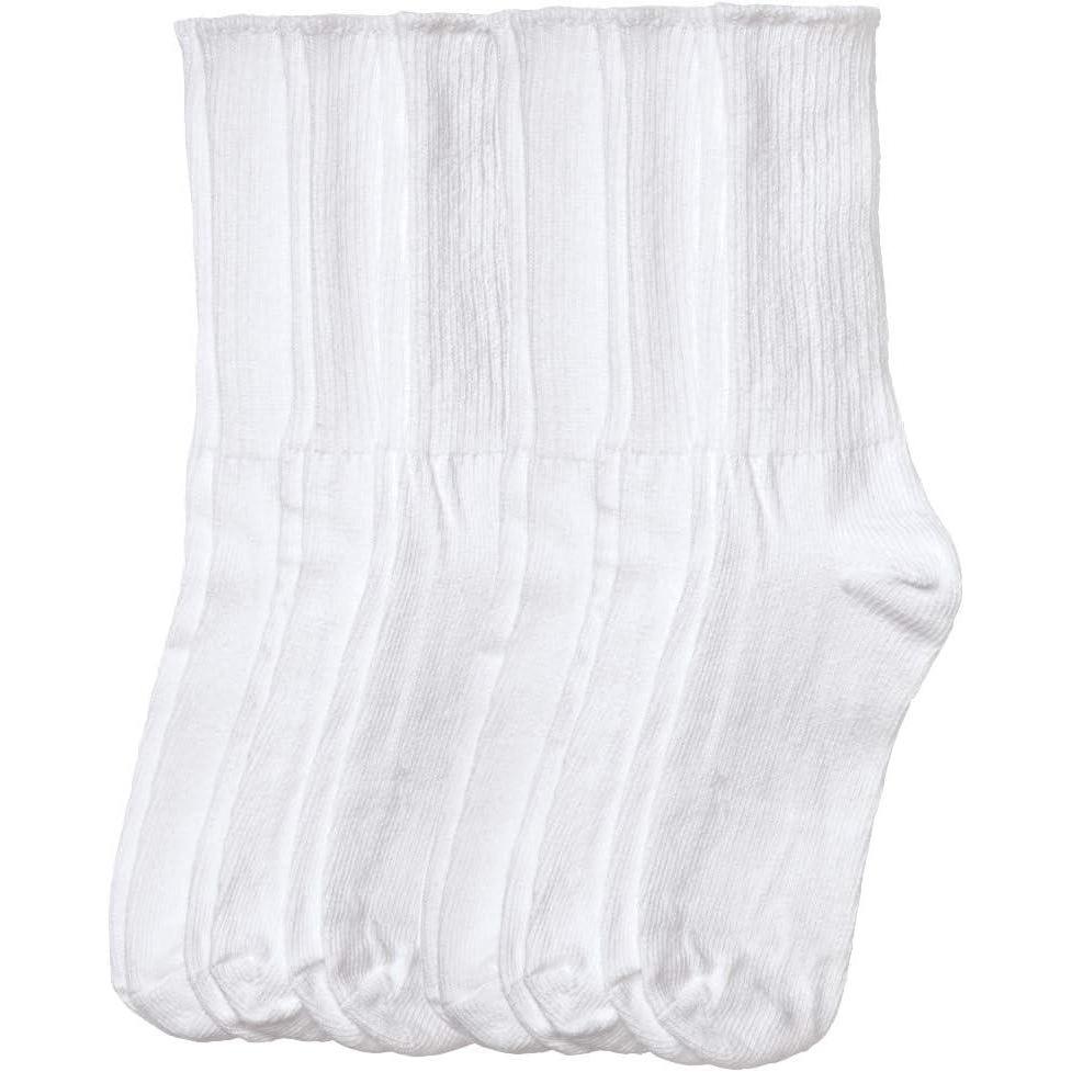 image:imageComfort Choice Womens Plus Size 6Pack Rib Knit SocksWhite