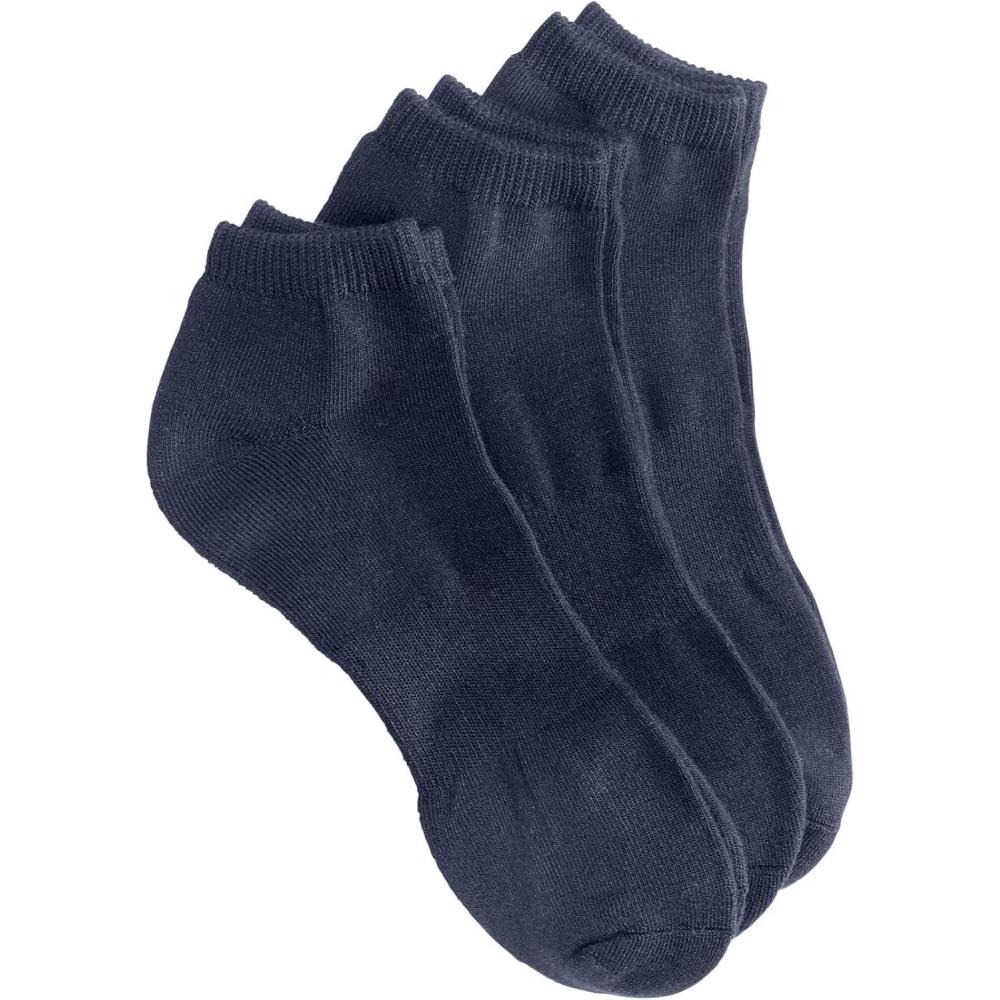 image:imageComfort Choice Womens Plus Size Ankle Socks 3PackNavy Pack