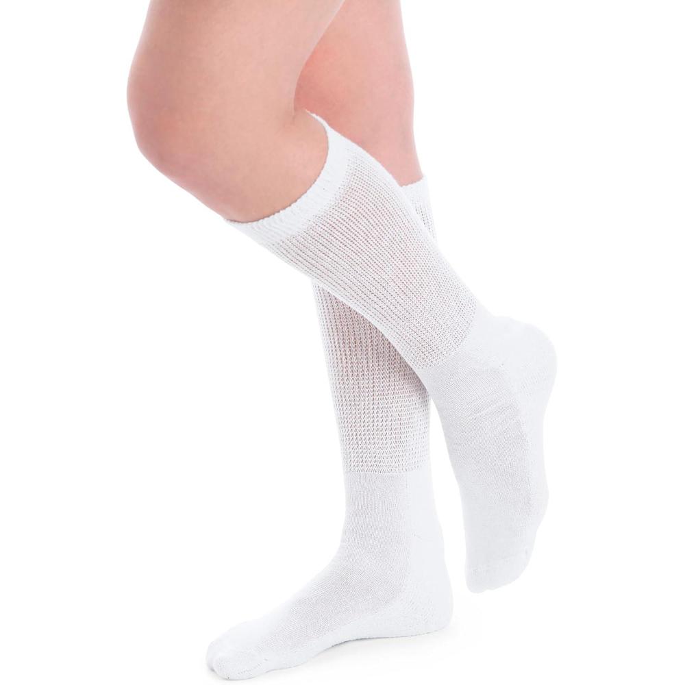 image:imageComfort Choice Womens Plus Size Cushion Crew Socks 3PackWhite Pack