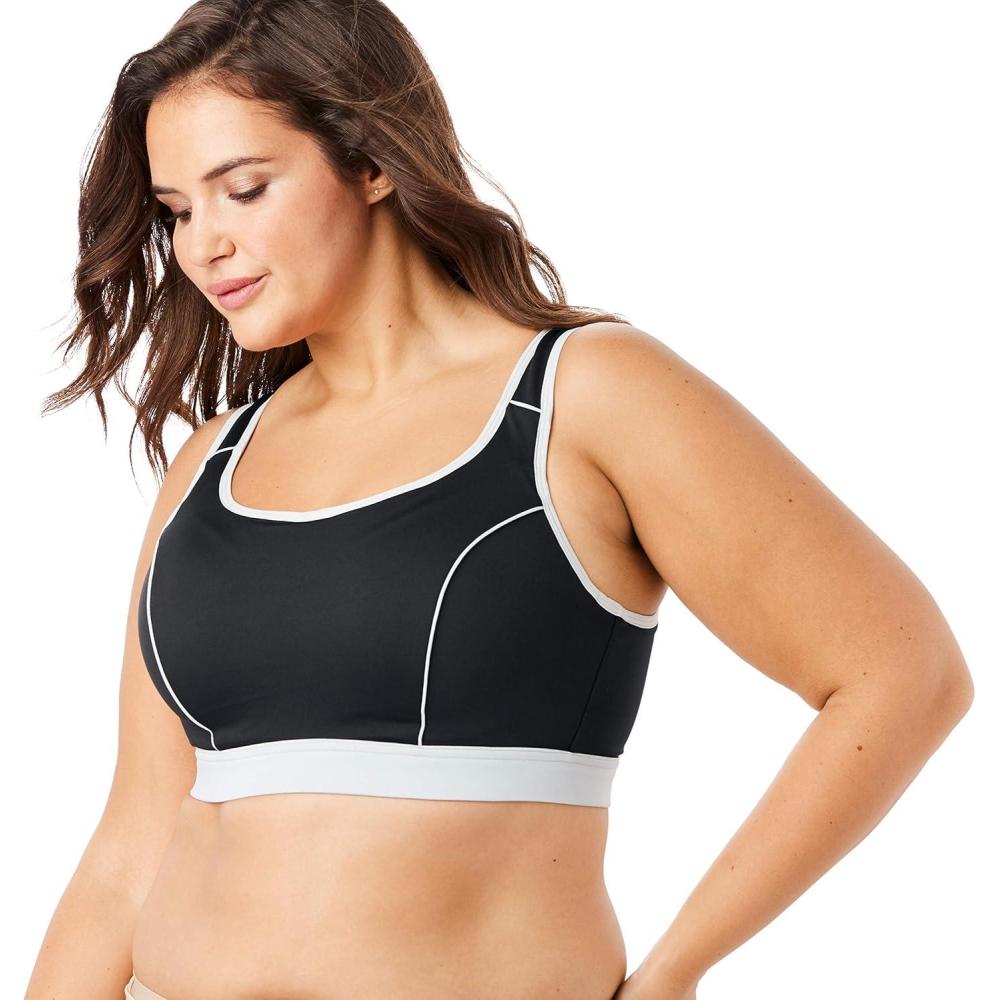 image:imageComfort Choice Womens Plus Size HighImpact Underwire Sport BraBlack