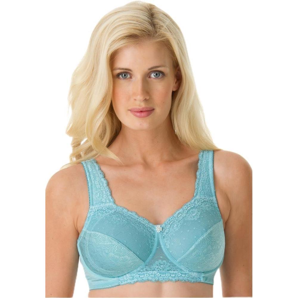 image:imageComfort Choice Womens Plus Size Side Wire Lace BraWhite