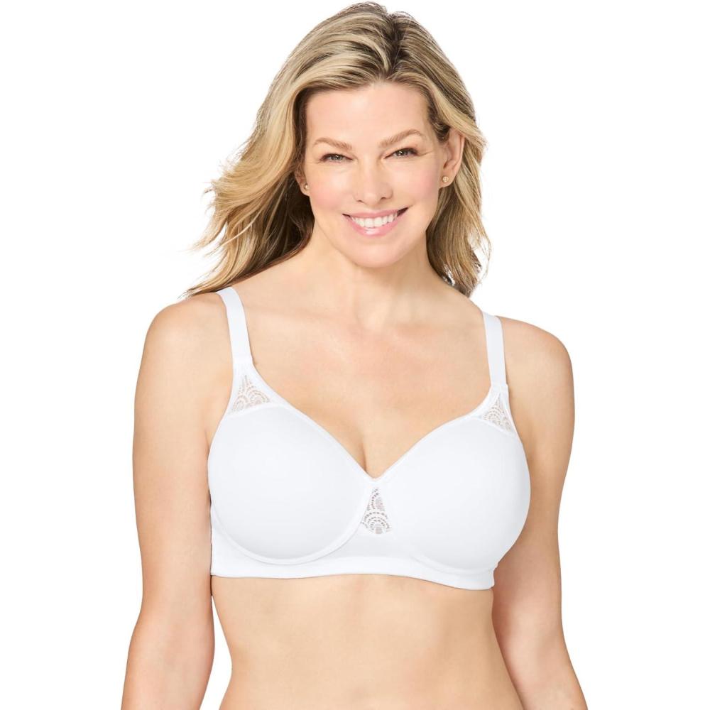 image:imageComfort Choice Womens Plus Size StayCool Wireless TShirt BraWhite