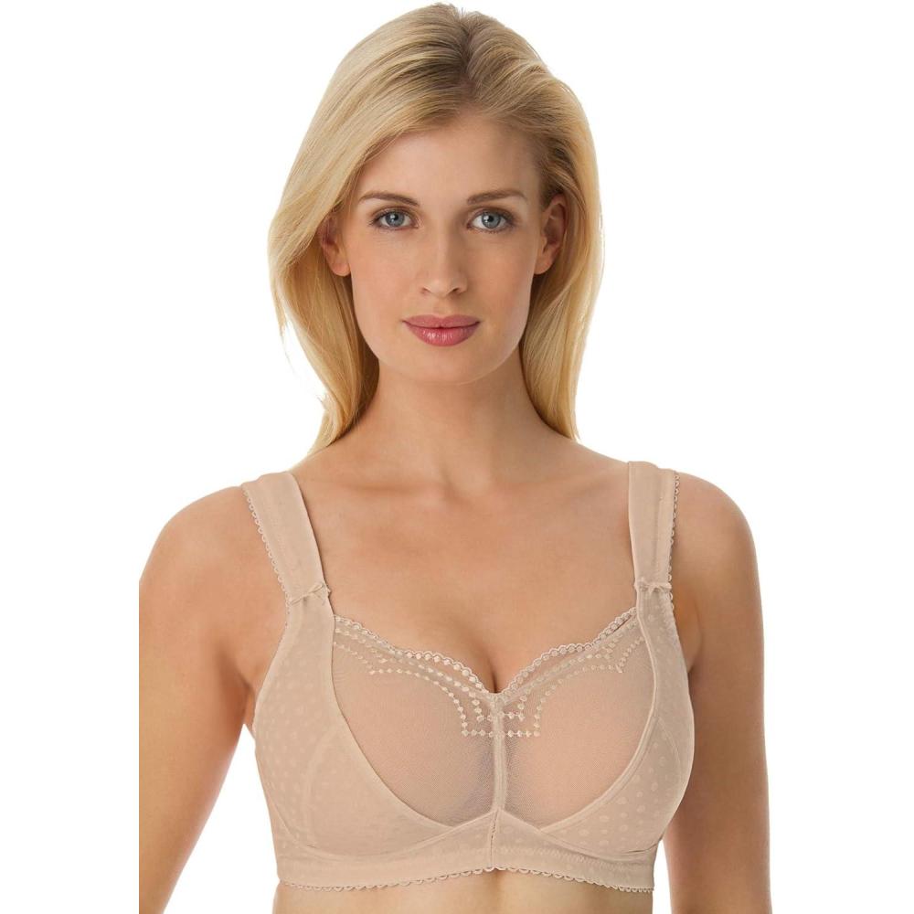 image:imageComfort Choice Womens Plus Size Wireless Gel Strap BraNude