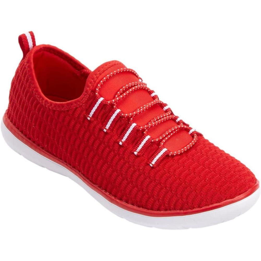 image:imageComfortview Womens Wide Width The Ariya SneakerCrimson
