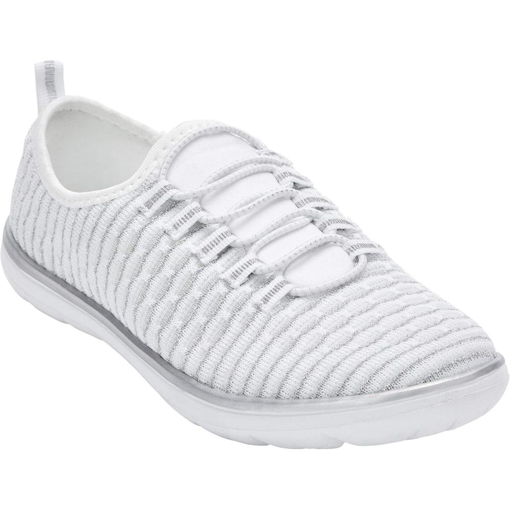 image:imageComfortview Womens Wide Width The Ariya SneakerWhite
