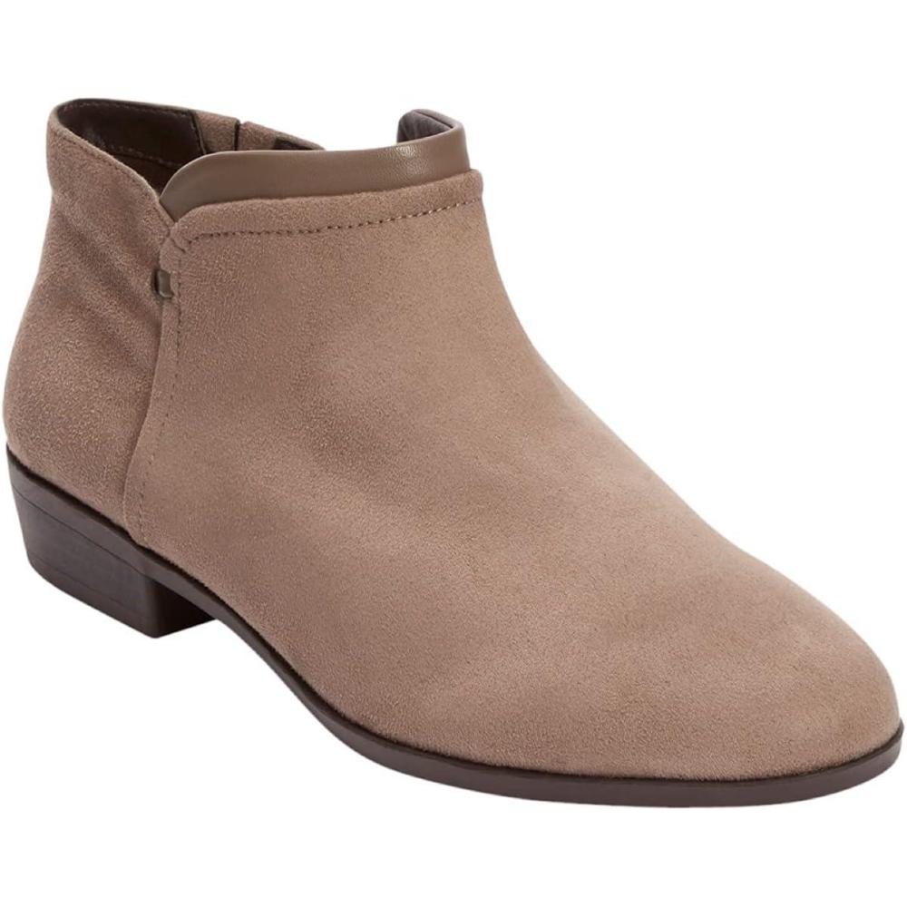 image:imageComfortview Womens Wide Width The Bexley BootieDark Taupe