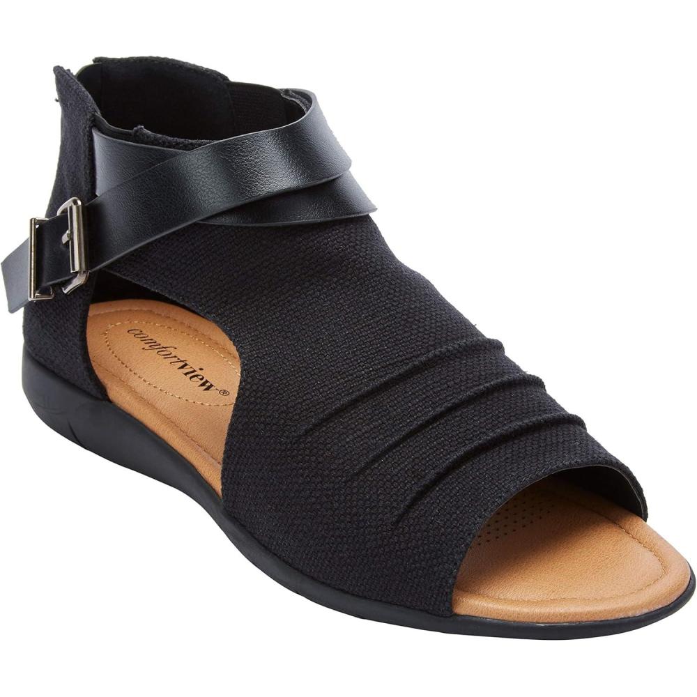 image:imageComfortview Womens Wide Width The Payton ShootieBlack