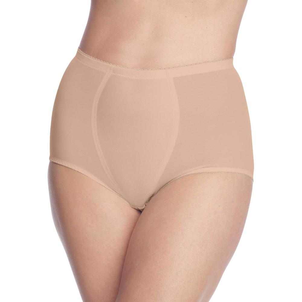 image:imageSecret Solutions Womens Plus Size Brief Power Mesh Firm Control 2PackNude