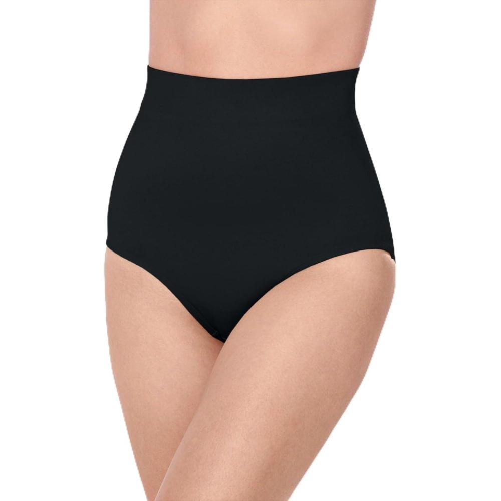 image:imageSecret Solutions Womens Plus Size Power Shaper Firm Control High Waist Shaping BriefBlack