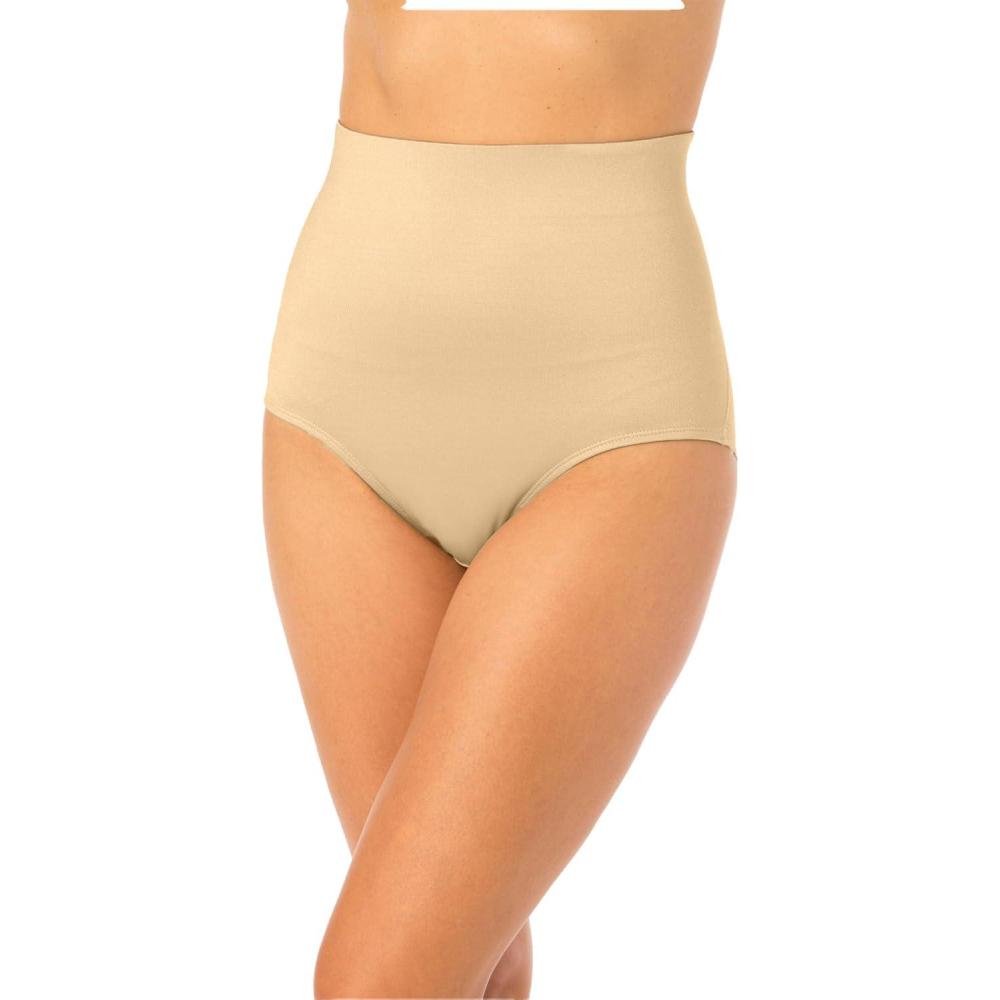 image:imageSecret Solutions Womens Plus Size Power Shaper Firm Control High Waist Shaping BriefNude
