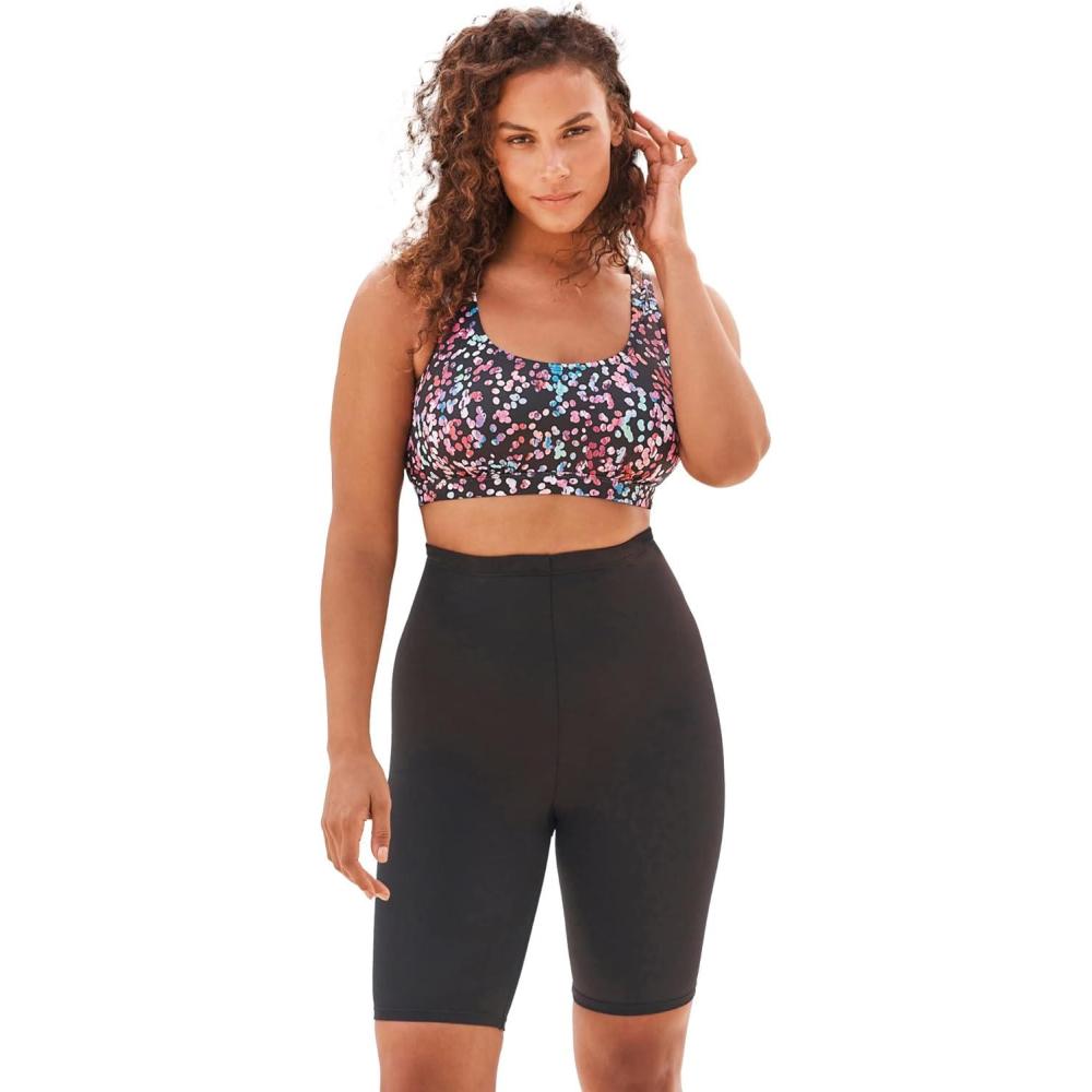 image:imageSwimsuits For All Swim 365 Womens Plus Size Scoop Neck Swim BraParty Multi