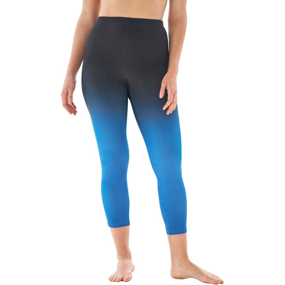 image:imageSwimsuits For All Swim 365 Womens Plus Size Swim CapriDream Blue Dip Dye
