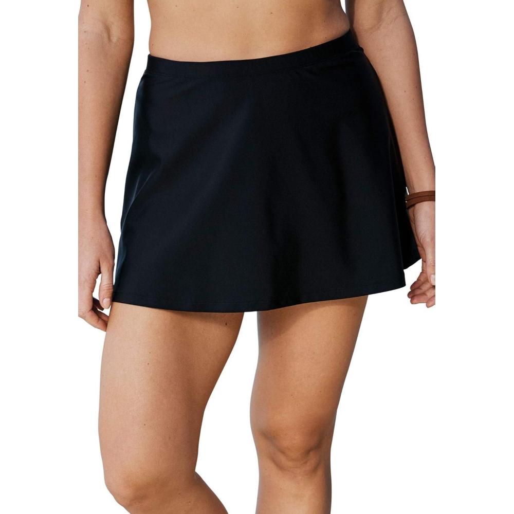 image:imageSwimsuits For All Womens ALine Swim Skirt PlusBlack