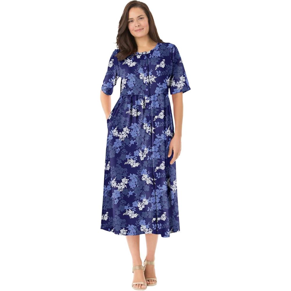 image:imageWoman Within Womens Plus SizeNavy Bloom