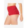Amoureuse Plus Size Nylon Mesh Rumba Boy Short(Evening Blue)