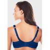 Amoureuse Women’s Plus Size Lace-Trim Underwire Bra(Navy Rose)