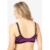 Amoureuse Women’s Plus Size Seamless Velvet Trim Support Bra(Fresh Berry)