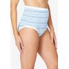 Comfort Choice Plus Size Cotton Incontinence Brief 2-Pack – 7, Floral Swirl Pack(Stripe Pack)