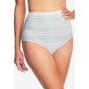 Comfort Choice Plus Size Cotton Incontinence Brief 2-Pack – 7, Floral Swirl Pack(Stripe Pack)