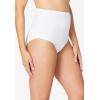 Comfort Choice Plus Size Cotton Incontinence Brief 2-Pack – 7, Floral Swirl Pack(White)