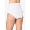 Comfort Choice Plus Size Cotton Incontinence Brief 2-Pack – 7, Floral Swirl Pack(White)